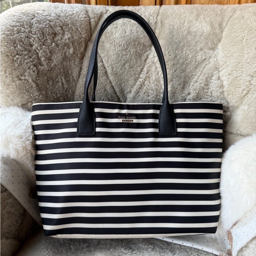 Kate Spade Black and White Nautical Tote